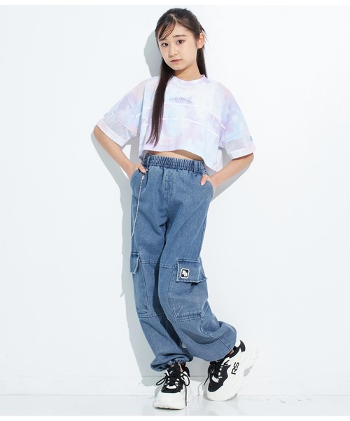 ANAP GｉRL（アナップガール）の「ANAPR+S【リラスポ】ショート丈袖メッシュTシャツ(吸水速乾加工)（Tシャツ/カットソー・キッズ・ホワイト/その他・XS/S/M）」の19枚目の写真
