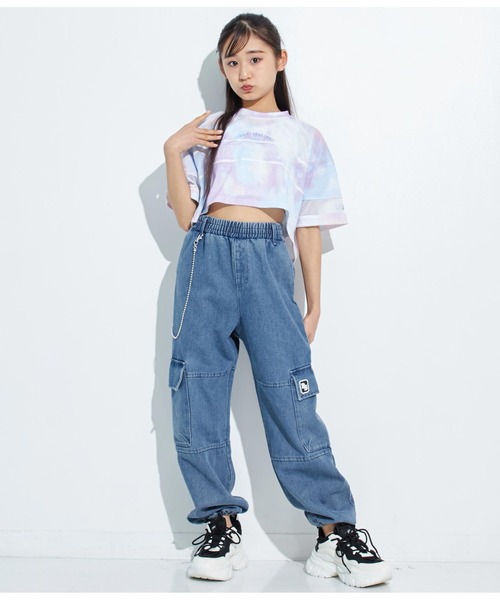 ANAP GｉRL（アナップガール）の「ANAPR+S【リラスポ】ショート丈袖メッシュTシャツ(吸水速乾加工)（Tシャツ/カットソー・キッズ・ホワイト/その他・XS/S/M）」の21枚目の写真