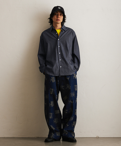 セール】”追加販売”【LE JAPON】 Akita レギュラーカラーデニムシャツ