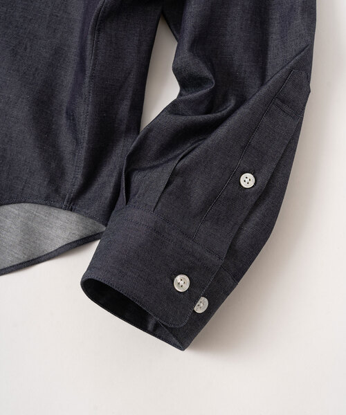 417 EDIFICE(フォーワンセブンエディフィス)の「”追加販売”【LE JAPON】 Akita レギュラーカラーデニムシャツ(シャツ/ブラウス・メンズ・ブルー/ブルー系その他・SMALL/MEDIUM/LARGE)」の20枚目の写真