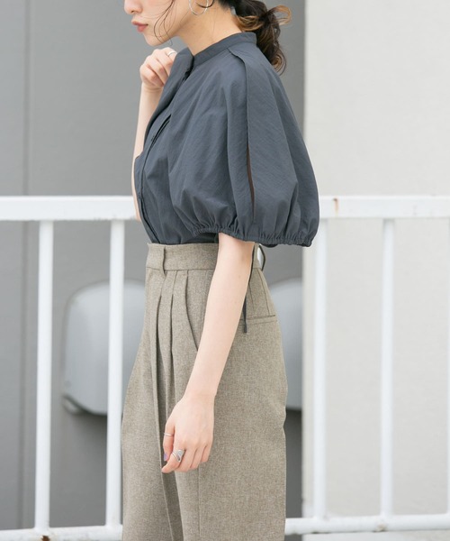 KBF(ケイビーエフ)の「2WAYスリーブブラウス(シャツ/ブラウス・レディース・オレンジ/アイボリー/グレー系その他・ONE)」の13枚目の写真