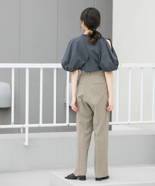 KBF(ケイビーエフ)の「2WAYスリーブブラウス(シャツ/ブラウス・レディース・オレンジ/アイボリー/グレー系その他・ONE)」の16枚目の写真