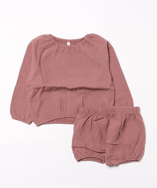 【セール】★Quincy Mae★CINCH LONG SLEEVE TEE&BLOOMER || FIG（その他ベビー用品）｜Quincy Mae（クインシーメイ）