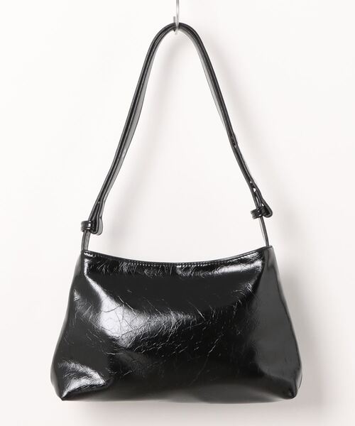 BARELY BLUE（ベアリーブルー）の「【 BARELY BLUE / ベアリーブルー 】 フロント ギャザー ベルト ハンドバッグ（ショルダーバッグ・レディース・シルバー/グレー/ブラック/ホワイト・FREE）」の8枚目の写真