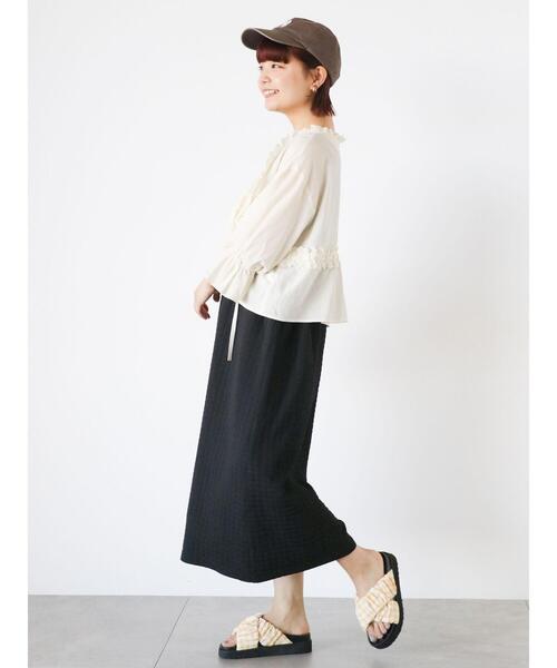 ehka sopo（エヘカソポ）の「前後2WAYぽこぽこジャンスカ（ワンピース・レディース・ブラック/グリーン/キナリ・F）」の7枚目の写真