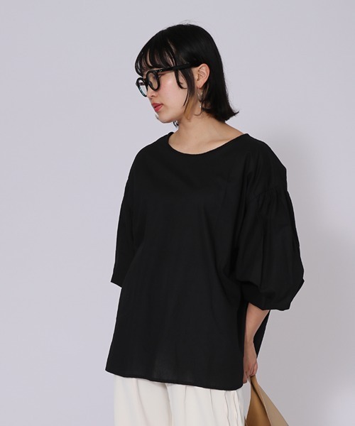 ketty cherie（ケティシェリー）の「袖ボリュームブラウス≪洗濯機で洗える≫（シャツ/ブラウス・レディース・グレー/ブラック・M）」の22枚目の写真