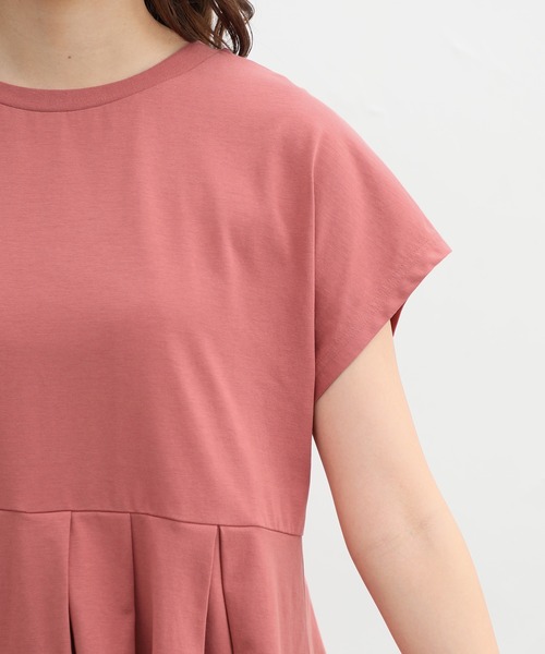 Honeys(ハニーズ)の「ペプラムトップス(Tシャツ/カットソー・レディース・オレンジ系その他/アイボリー/ブルーグリーン/ブラック/ブルー/ブラウン・LL/L/M/S)」の12枚目の写真