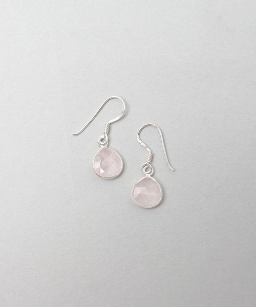 「ieLS」SV925 シルバー ドロップストーンピアス（ピアス（両耳用））｜ieLS（イエルズ）