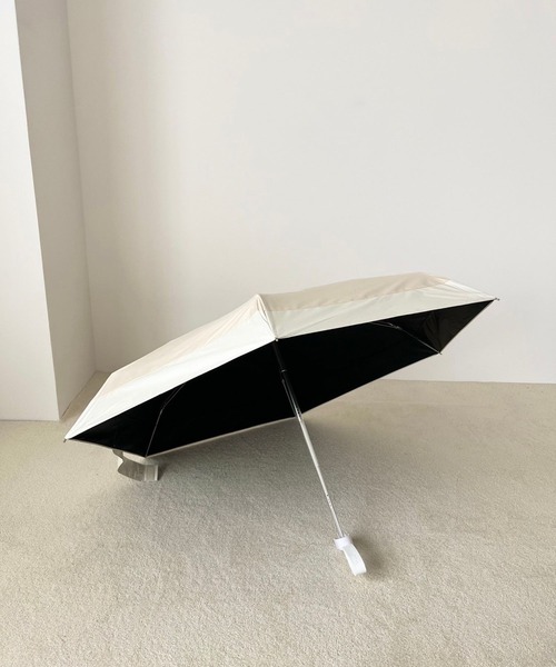 Me%（ミィパーセント）の「【晴雨兼用傘】ハイショクカラーミニカサ 995326（折りたたみ傘・レディース・ブラック/ブラウン/アイボリー/グレー/ピンク・FREE）」の12枚目の写真