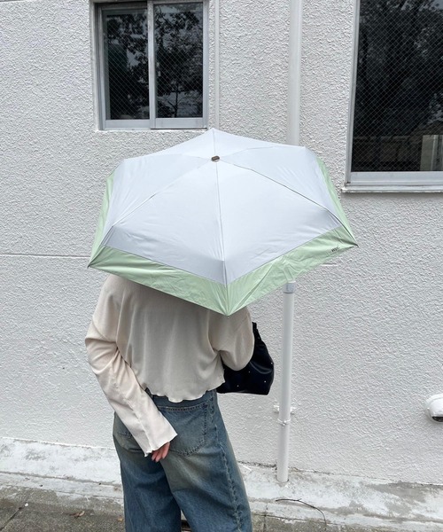 Me%（ミィパーセント）の「【晴雨兼用傘】ハイショクカラーミニカサ 995326（折りたたみ傘・レディース・ブラック/ブラウン/アイボリー/グレー/ピンク・FREE）」の15枚目の写真