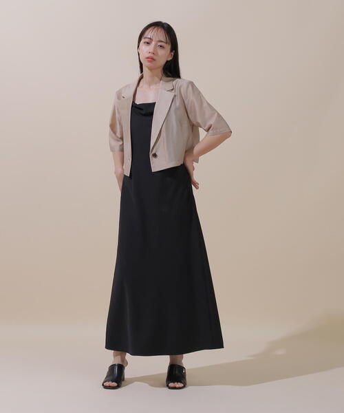JILL by JILL STUART(ジルバイジルスチュアート)の「◇シアーテーラードジャケット(ブルゾン・レディース・グレー/ホワイト系その他/ベージュ・MEDIUM/SMALL)」の14枚目の写真