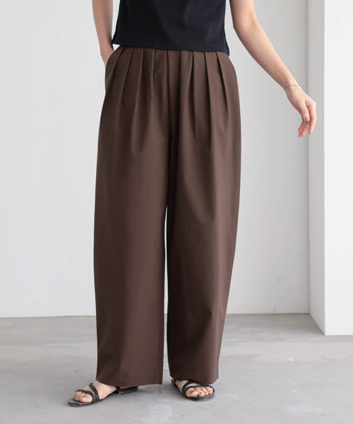 for/c（フォーシー）の「[新色追加]ドライタックカーブパンツ【サスティナブル】（その他パンツ・レディース・ブラック/ベージュ/ネイビー/チャコールグレー/カーキ/ブラウン・LL/M/L/TM/PL/PM）」の3枚目の写真