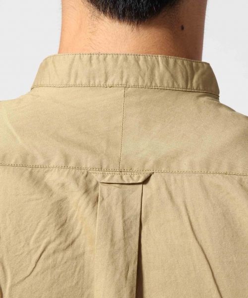 RAGEBLUE（レイジブルー）の「＜トレンドのロング丈＞60/プルオーバーバンドカラーロングシャツ/569177（シャツ/ブラウス・メンズ・ホワイト/キャメル/その他・MEDIUM/LARGE）」の11枚目の写真