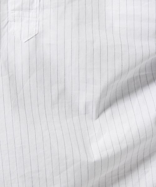 RAGEBLUE（レイジブルー）の「＜トレンドのロング丈＞60/プルオーバーバンドカラーロングシャツ/569177（シャツ/ブラウス・メンズ・ホワイト/キャメル/その他・MEDIUM/LARGE）」の12枚目の写真