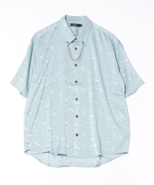 RINGS ジャガードチェーン付半袖シャツ（シャツ/ブラウス）｜JUGLANS（ユグランス）