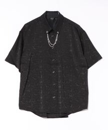 メンズ 半袖シャツ チェーン付きシャツ ネックレス付シャツi6653 シャツ/ブラウス ネックレス」に該当するメンズのトップス