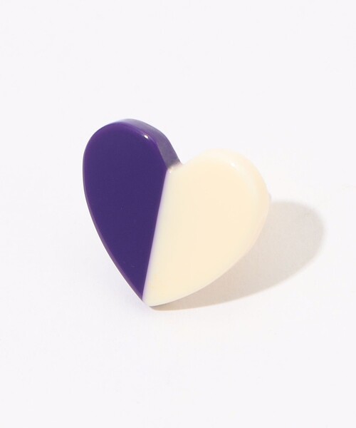 Apres Ski（アプレスキー）の「APRES SKI LENORA ハートモチーフピアス（ピアス（両耳用）・レディース・ダークパープル/ブルー系その他2・FREE）」の3枚目の写真