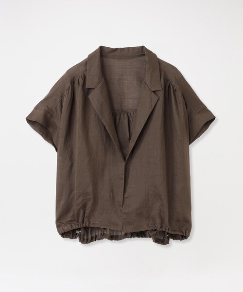 LOVELESS(ラブレス)の「ペーパーリネンブラウス(シャツ/ブラウス・レディース・オフホワイト/ブラック/ブラウン系その他5・M)」の1枚目の写真