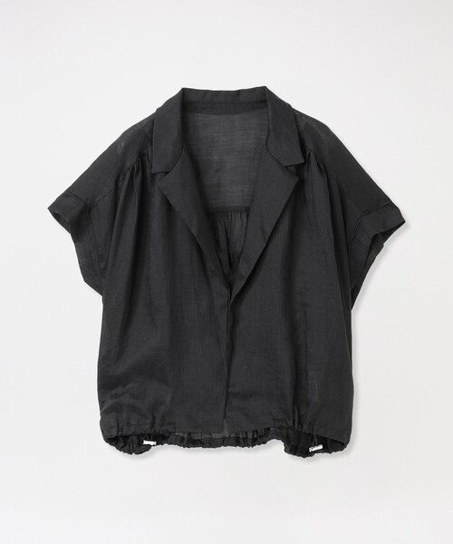 LOVELESS(ラブレス)の「ペーパーリネンブラウス(シャツ/ブラウス・レディース・オフホワイト/ブラック/ブラウン系その他5・M)」の3枚目の写真