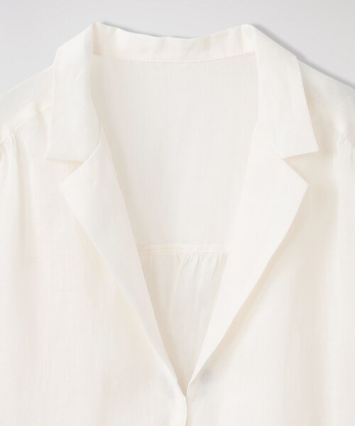 LOVELESS(ラブレス)の「ペーパーリネンブラウス(シャツ/ブラウス・レディース・オフホワイト/ブラック/ブラウン系その他5・M)」の6枚目の写真