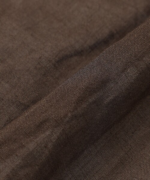 LOVELESS(ラブレス)の「ペーパーリネンブラウス(シャツ/ブラウス・レディース・オフホワイト/ブラック/ブラウン系その他5・M)」の12枚目の写真