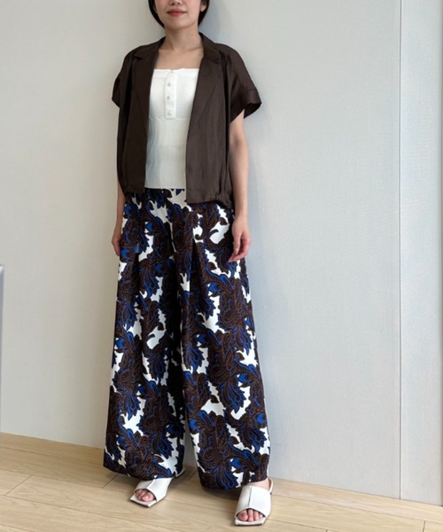 LOVELESS(ラブレス)の「ペーパーリネンブラウス(シャツ/ブラウス・レディース・オフホワイト/ブラック/ブラウン系その他5・M)」の16枚目の写真