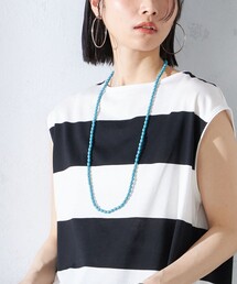 SHIPS | ターコイズカラーナツメ ロング ネックレス(ネックレス)
