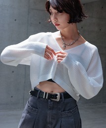 ハクグラデシアーVネックカーディガン