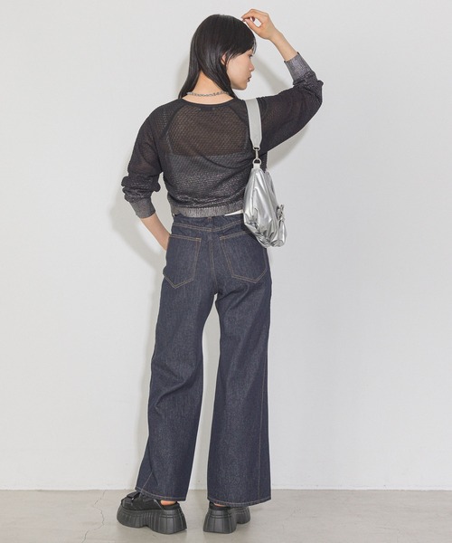 PAGEBOY（ページボーイ）の「ハクグラデシアーVネックカーディガン（カーディガン/ボレロ・レディース・ブラック/ブルーグレー/ホワイト/グリーン系その他6・FREE）」の10枚目の写真