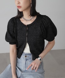 FREE'S MART | ◇ラメパフスリーブニットカーディガン(カーディガン/ボレロ)