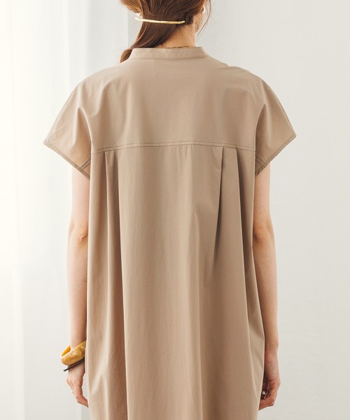 hunch（ハンチ）の「接触冷感シャツワンピース（シャツワンピース・レディース・ブラック/ベージュ・FREE）」の8枚目の写真