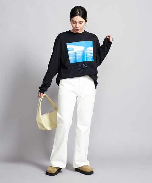 BEAUTY&YOUTH UNITED ARROWS（ビューティーアンドユースユナイテッドアローズ）の「【WEB限定】デニムフレアパンツ -ウォッシャブル-（デニムパンツ・レディース・コバルトブルー/オフホワイト/ネイビー・S/M/L/XS）」の8枚目の写真