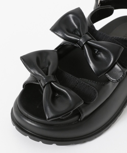 3.3 Field Trip （3.3フィールドトリップ）の「3.3 Field Trip／ダブル リボン サンダル（サンダル・レディース・その他1/ブラック・LARGE/MEDIUM）」の17枚目の写真