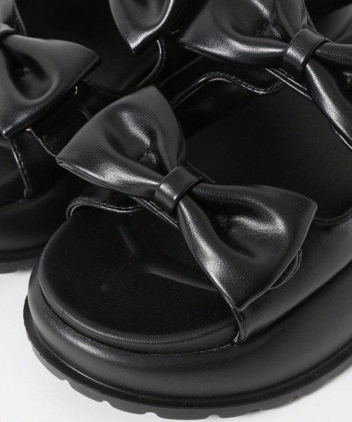 3.3 Field Trip （3.3フィールドトリップ）の「3.3 Field Trip／ダブル リボン サンダル（サンダル・レディース・その他1/ブラック・LARGE/MEDIUM）」の19枚目の写真