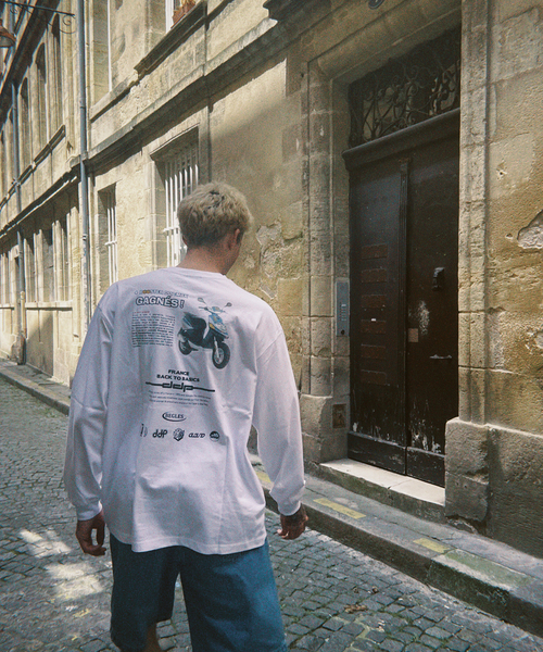 ddp（ディーディーピー）の「DDP 417別注 bike Tシャツ（Tシャツ/カットソー・メンズ・ブラック/ホワイト・MEDIUM/LARGE）」の6枚目の写真