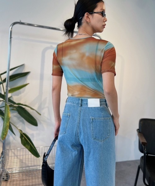 Solace(ソレイス)の「タックワイドデニムパンツ(デニムパンツ・レディース・ブルー・SMALL/MEDIUM)」の10枚目の写真