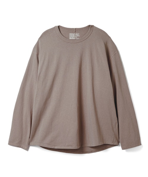 Sandinista（サンディニスタ）の「American Cotton Round L-S Tee / アメリカンコットン後染め裾ラウンド長袖Tシャツ（Tシャツ/カットソー・メンズ・ブラック/ダークオレンジ/ナチュラル/ベージュ系その他・LARGE/MEDIUM/SMALL）」の22枚目の写真