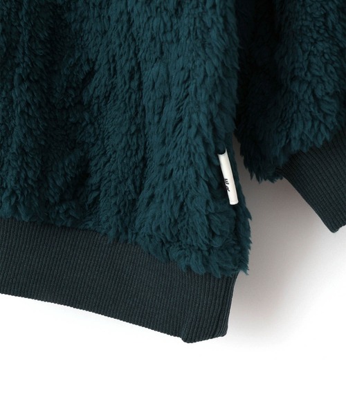 MAKE YOUR DAY（メイクユアデイ）の「模様入り両面ボアプルオーバー■80～140cm（スウェット・キッズ・チャコールグレー/ダークグリーン/アイボリー・80/90/100/110/120/130/140）」の18枚目の写真