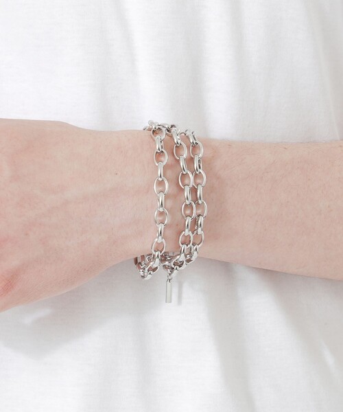 LOVELESS（ラブレス）の「【UNISEX】ラウンドチェーン2WAYネックレス（ネックレス・メンズ・シルバー系その他・FREE）」の7枚目の写真