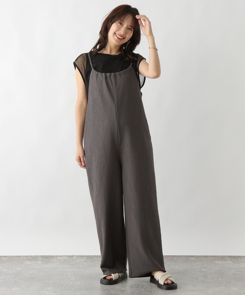 le. coeur bland バックリボンワイドキャミサロペット　新品・未使用 ANGIE サロペット オーバーオール ワイド キャミ サロペット