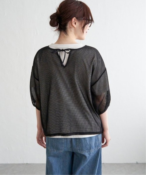LBC(エルビーシー)の「2WAYメッシュプルオーバー(Tシャツ/カットソー・レディース・ブラック/ブルー・M)」の14枚目の写真