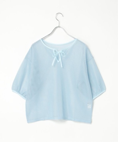 LBC(エルビーシー)の「2WAYメッシュプルオーバー(Tシャツ/カットソー・レディース・ブラック/ブルー・M)」の10枚目の写真