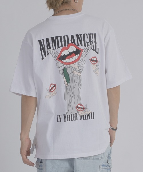 RE730(アールイーセブンサーティー)の「【RE730】 エンジェルになったなみおくんプリント 半袖Tシャツ(Tシャツ/カットソー・メンズ・ブラック/オフホワイト・X-LARGE/LARGE/MEDIUM)」の16枚目の写真