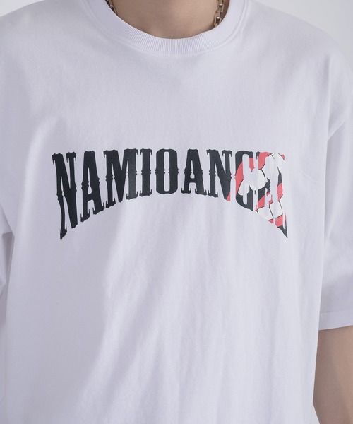 RE730(アールイーセブンサーティー)の「【RE730】 エンジェルになったなみおくんプリント 半袖Tシャツ(Tシャツ/カットソー・メンズ・ブラック/オフホワイト・X-LARGE/LARGE/MEDIUM)」の8枚目の写真