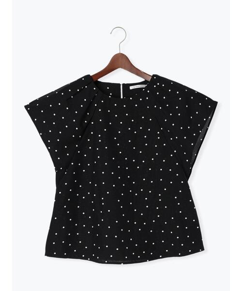 Te chichi TERRASSE（テチチテラス）の「【セットアップ可】麻調タックブラウス（シャツ/ブラウス・レディース・ベージュ/ブラック/チャコールグレー・F）」の13枚目の写真