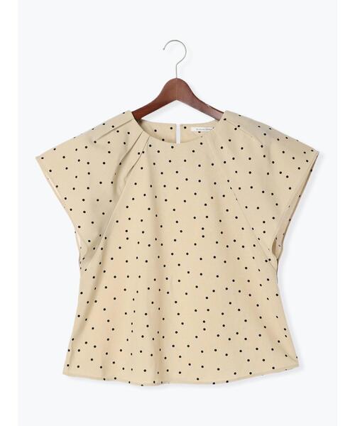 Te chichi TERRASSE（テチチテラス）の「【セットアップ可】麻調タックブラウス（シャツ/ブラウス・レディース・ベージュ/ブラック/チャコールグレー・F）」の15枚目の写真