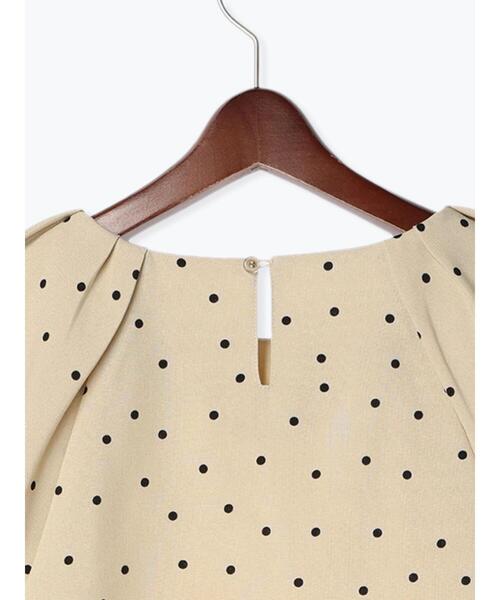 Te chichi TERRASSE（テチチテラス）の「【セットアップ可】麻調タックブラウス（シャツ/ブラウス・レディース・ベージュ/ブラック/チャコールグレー・F）」の20枚目の写真