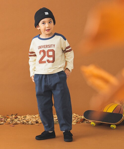 B:MING by BEAMS（ビーミングバイビームス）の「フットボール Tシャツ （100～140cm)（Tシャツ/カットソー・キッズ・ベージュ/ブルー系その他2・100/110/120/130/140）」の13枚目の写真