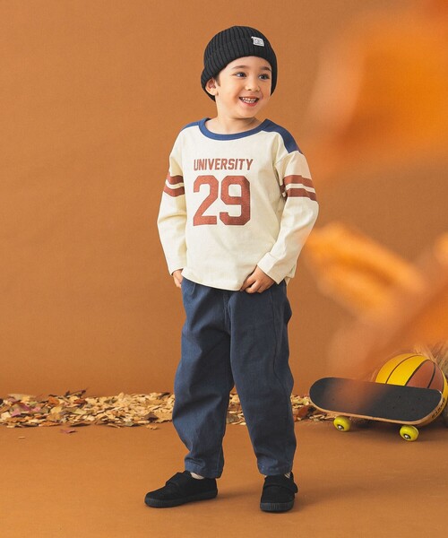 B:MING by BEAMS（ビーミングバイビームス）の「フットボール Tシャツ （100～140cm)（Tシャツ/カットソー・キッズ・ベージュ/ブルー系その他2・100/110/120/130/140）」の12枚目の写真