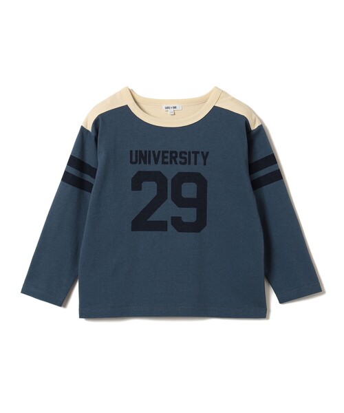 B:MING by BEAMS（ビーミングバイビームス）の「フットボール Tシャツ （100～140cm)（Tシャツ/カットソー・キッズ・ベージュ/ブルー系その他2・100/110/120/130/140）」の7枚目の写真